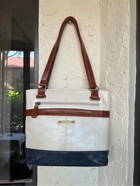 🇺🇸 Stone Mountain USA Multi-Pocket Colorblock Shoulder Bag